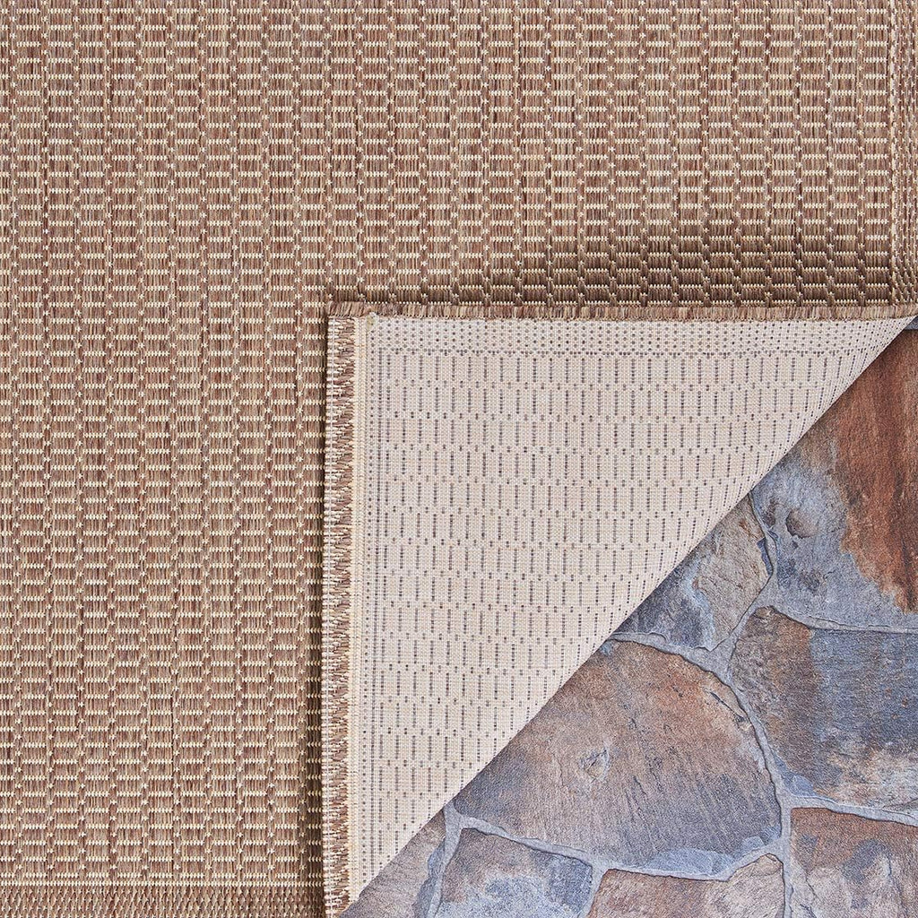 Cocoa Brown-Natural 7'6" Indoor/Outdoor Area Rug A57279