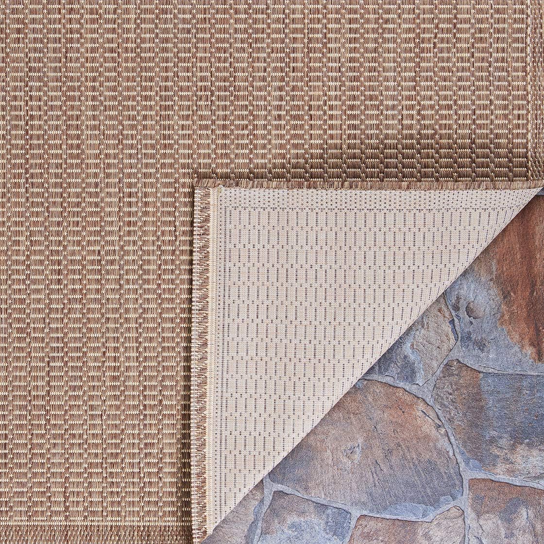 Cocoa Brown-Natural 7'6" Indoor/Outdoor Area Rug A57279