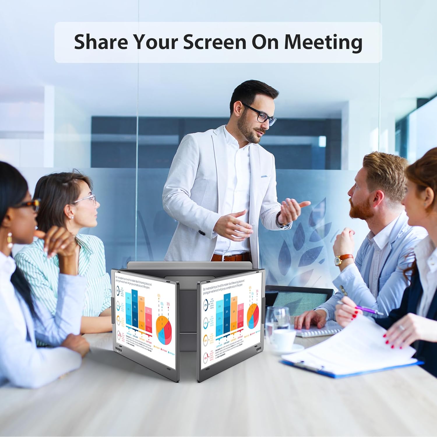 14" 1080P FHD IPS Dual Portable Monitor G424430