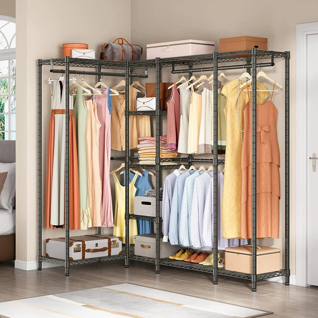 Black Freestanding Metal Clothes Rack E651