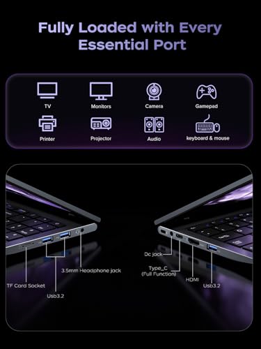 15.6inch AMD Ryzen 7 5700U Gaming Laptop with 16GB RAM 512GB SSD D7902