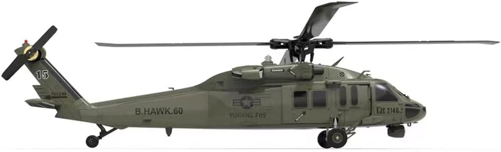 2.4G 6CH Brushless Direct Drive Remote Control Military Helicopter H393705