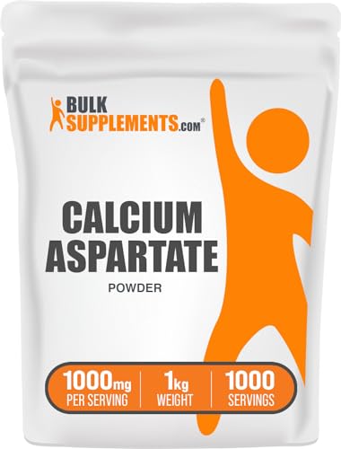 Calcium Aspartate Powder 1000mg (200mg Calcium) per Serving, 500g (1.1 lbs) L464