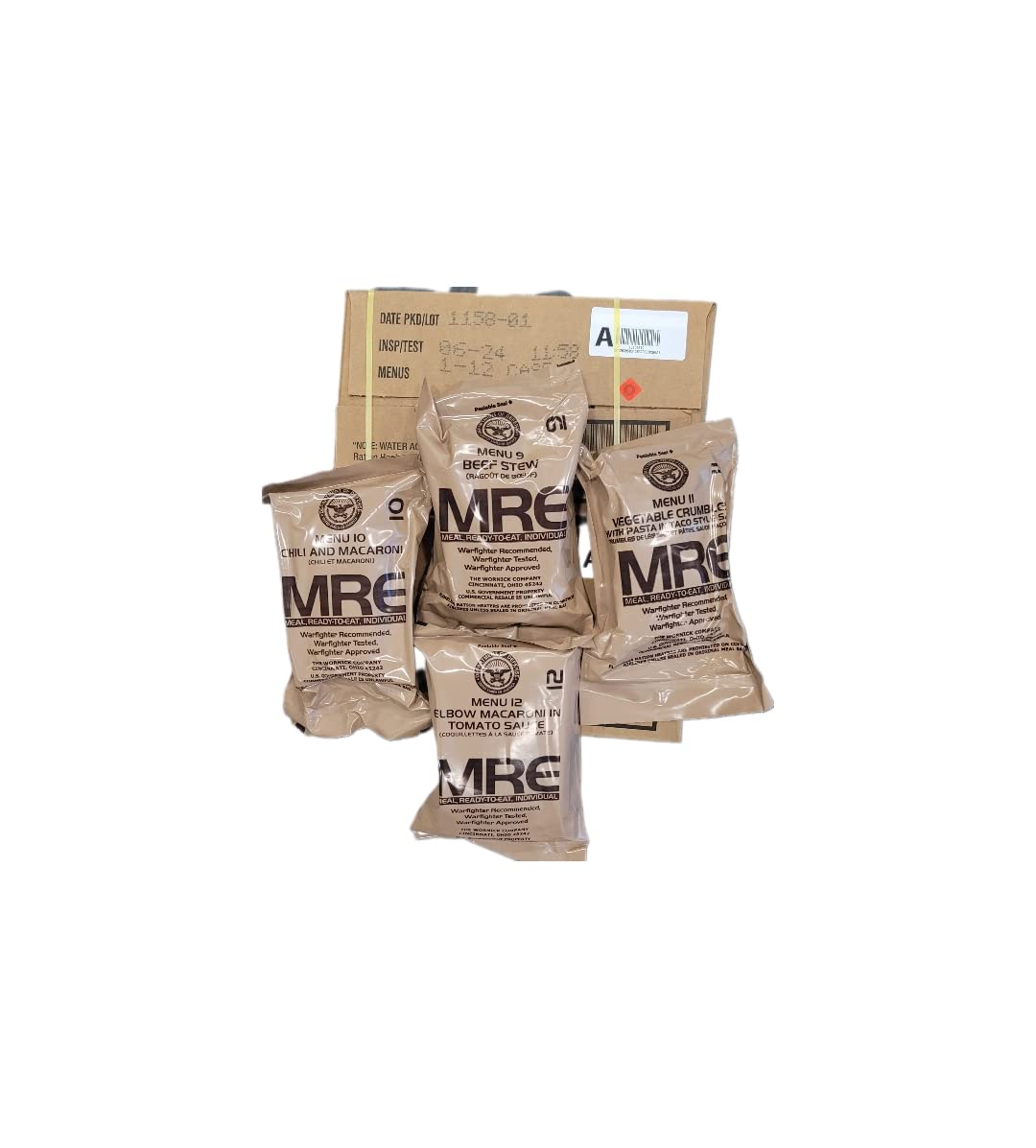 4-Pack MREs (Meals Ready-to-Eat) L274705