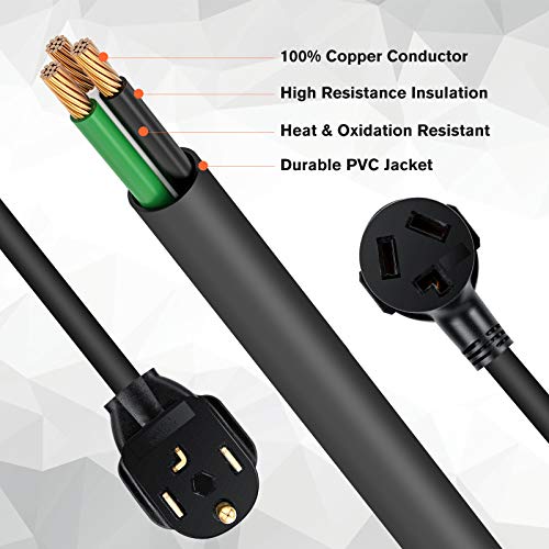 1.5 FT 30 Amp Dryer Adapter NEMA 10-30P to 14-30R N269