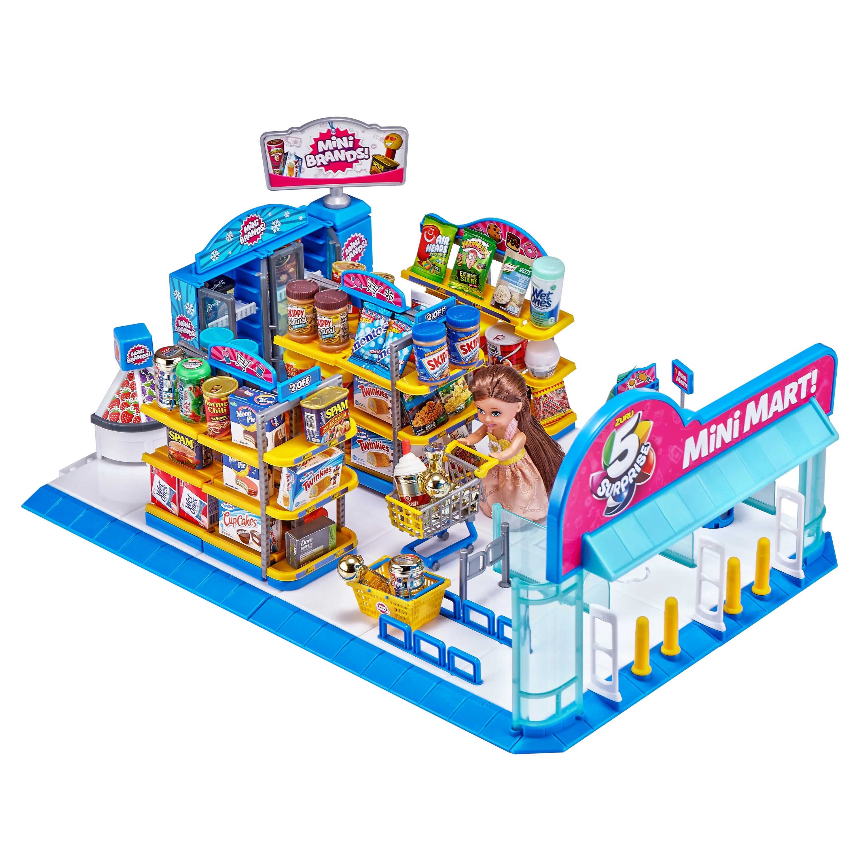 Mini Brands Series 2 Electronic Mini Mart with 4 Mystery Mini Brands Playset J431