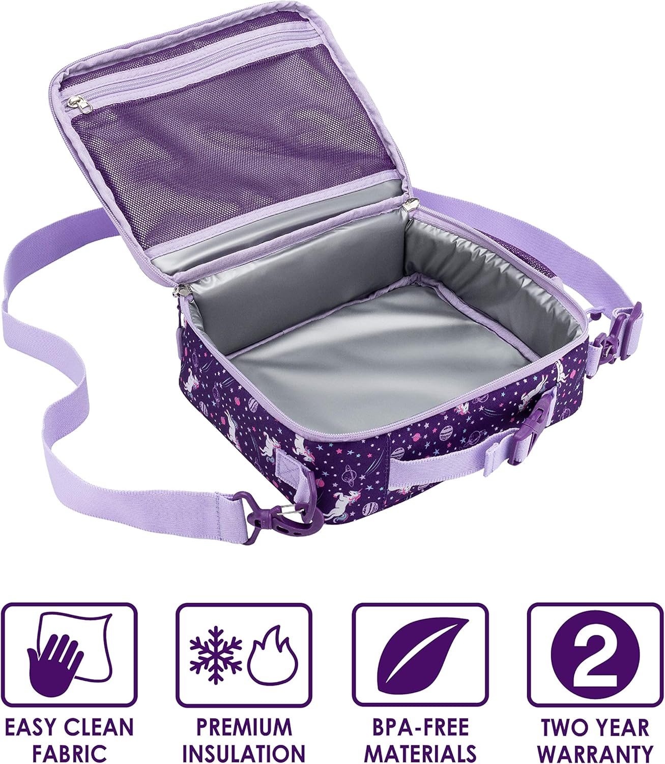 Insulated Lunch Bag Set With Bento-Style Lunch Box B6455