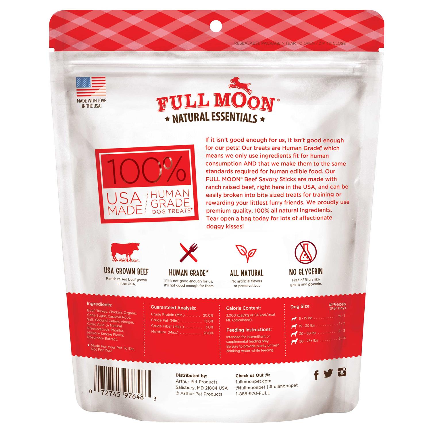 Beef Recipe Savory Sticks Dog Treats G128