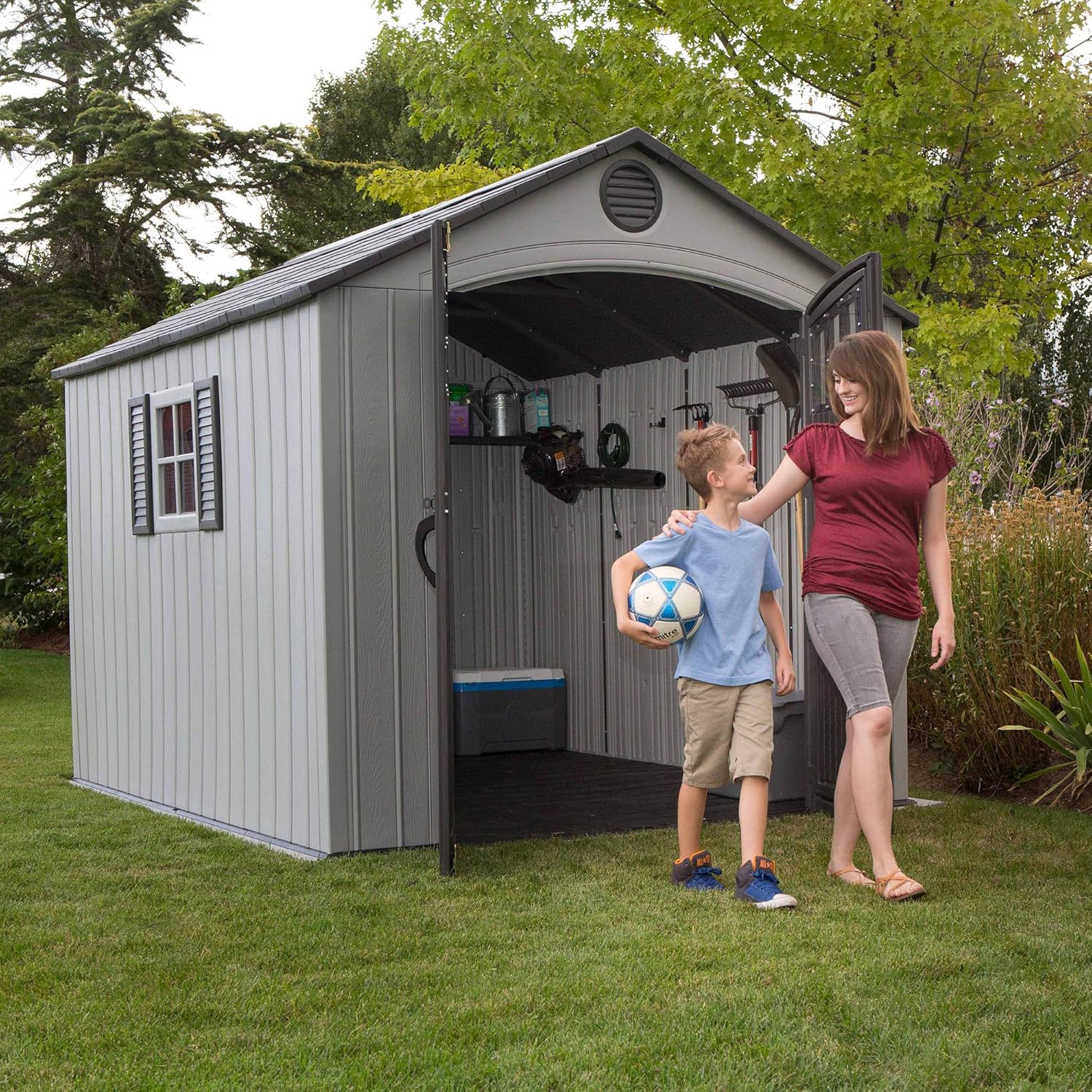8 x 10 Ft. Gray Outdoor Storage Shed U166538