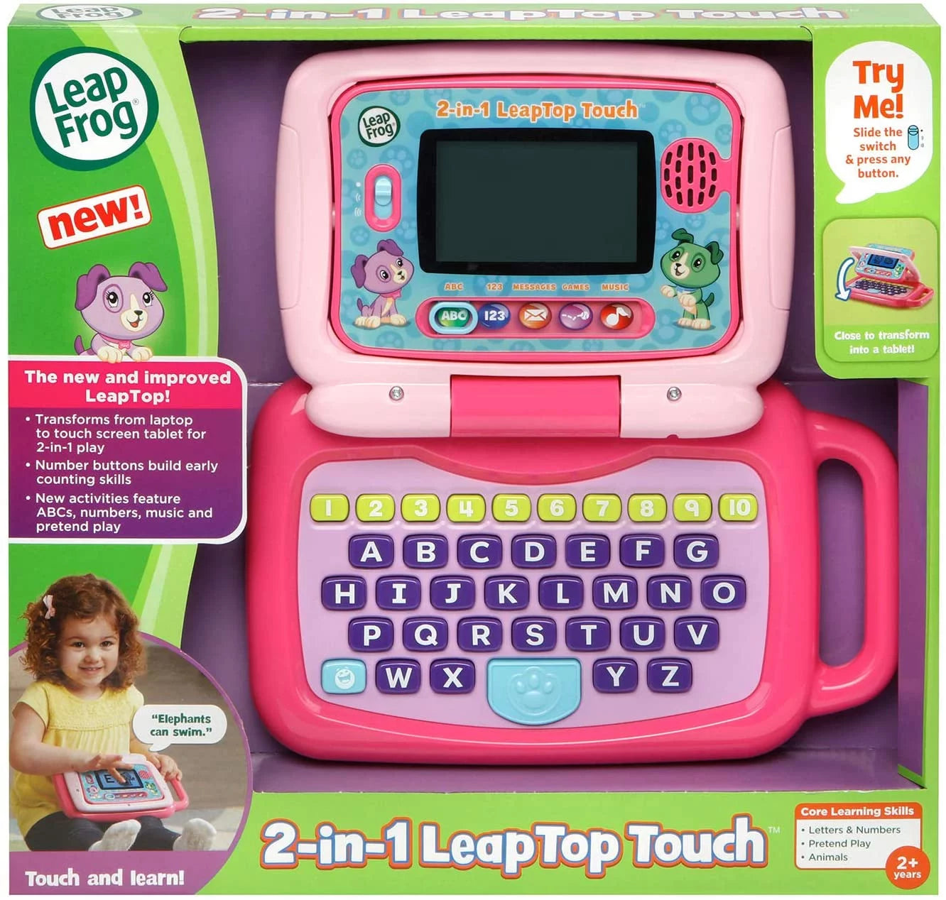 Pink 2-in-1 LeapTop Touch E137