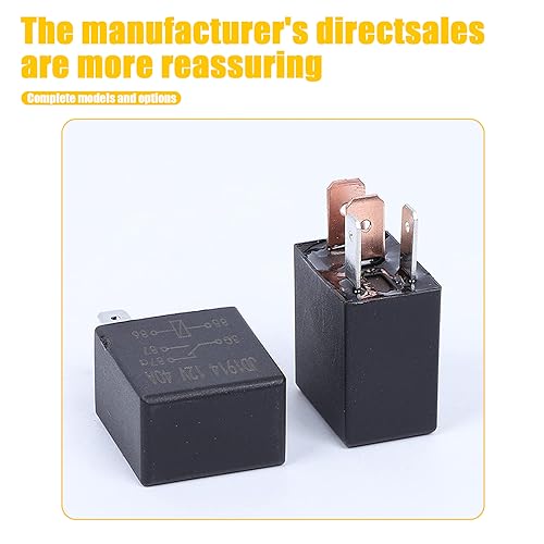 2 PCS 5-pin Relay, 12V/24V 30A Automotive Relay L86650