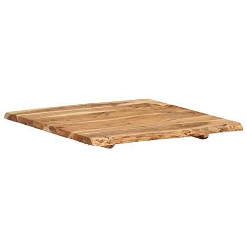 Solid Acacia Wood Table Top 22.8" x (19.7"-23.6") x1 J892923