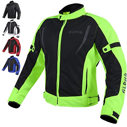 HI VIS MESH MOTORCYCLE JACKET (RED, 4X-LARGE) Q19007