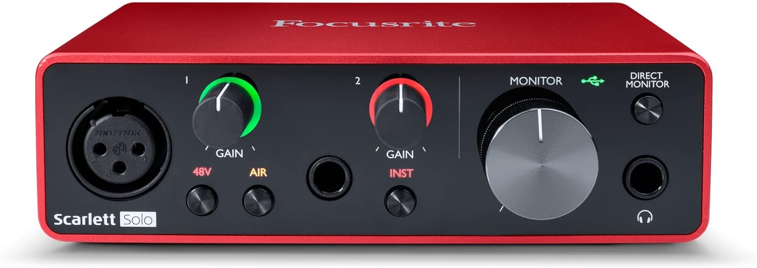 Rode PSA1 & Focusrite Scarlett Solo 3rd Gen USB Audio Interface O71115