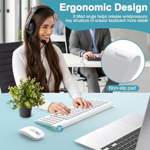 Wine Red Wireless Keyboard and Mouse Combo I19551