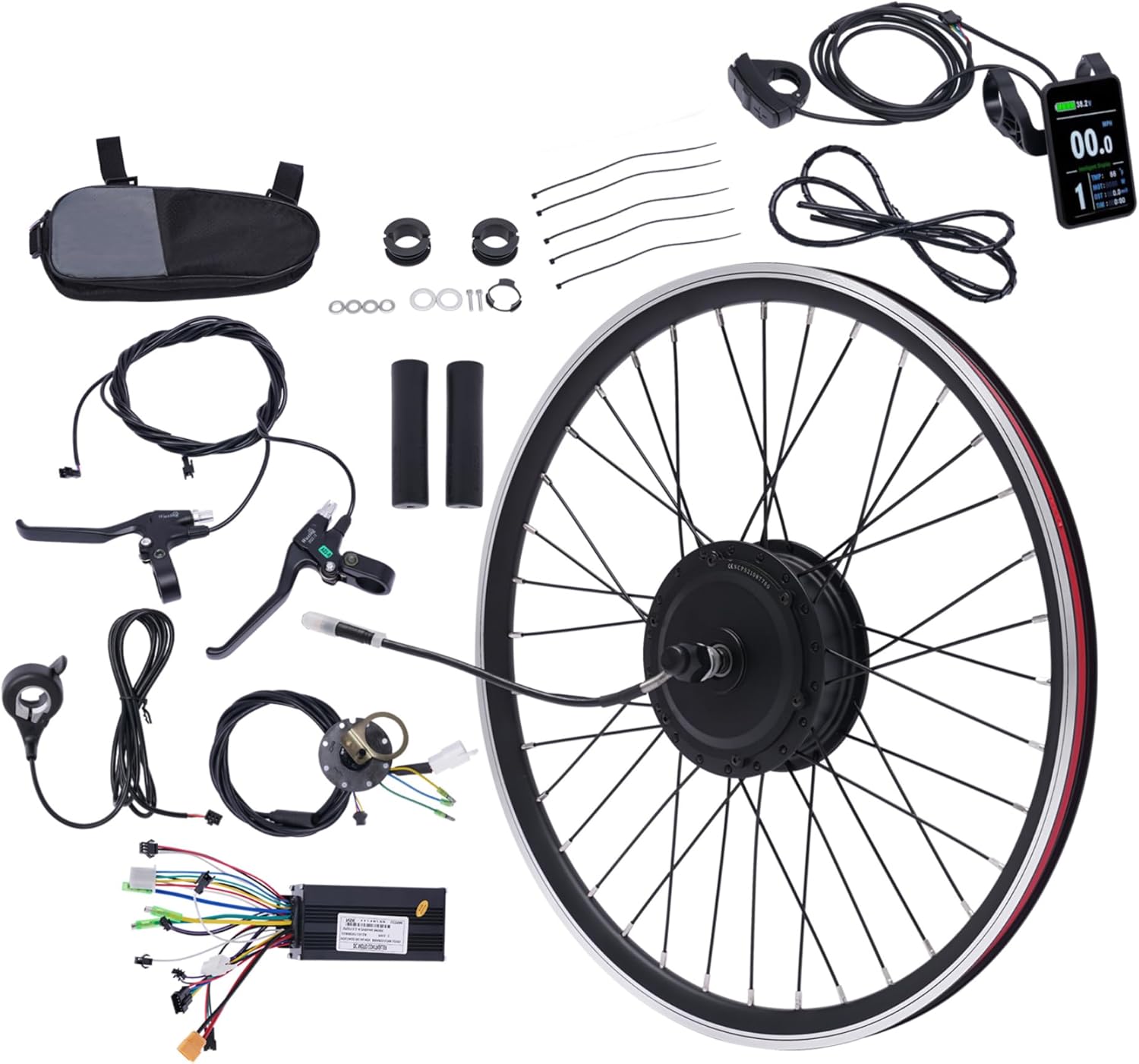 27.5" 500W Front Wheel Electric Bike Conversion Kit with LCD Display U537