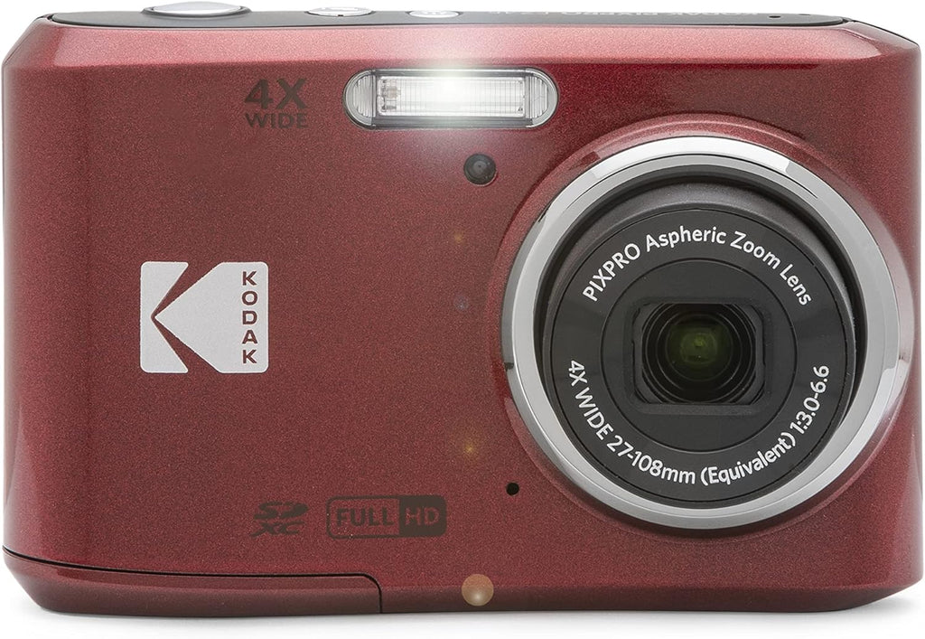 Red Digital Camera with 64GB SD Memory Card N71324