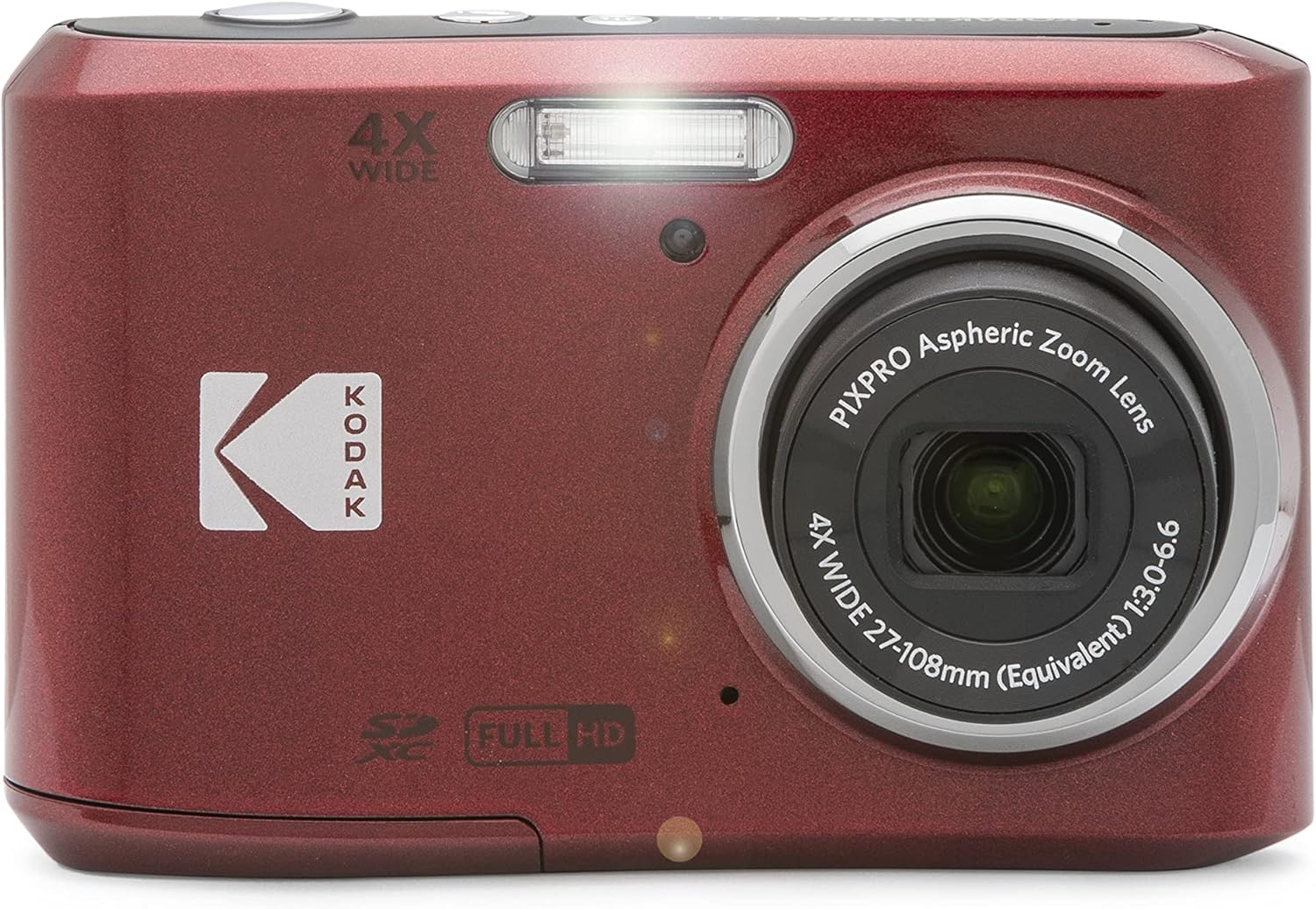 Red Digital Camera with 64GB SD Memory Card N71324