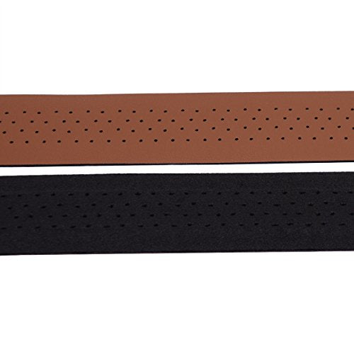 Luxury PU Leather Bar Tape with 2 Reflective Plug Z5549