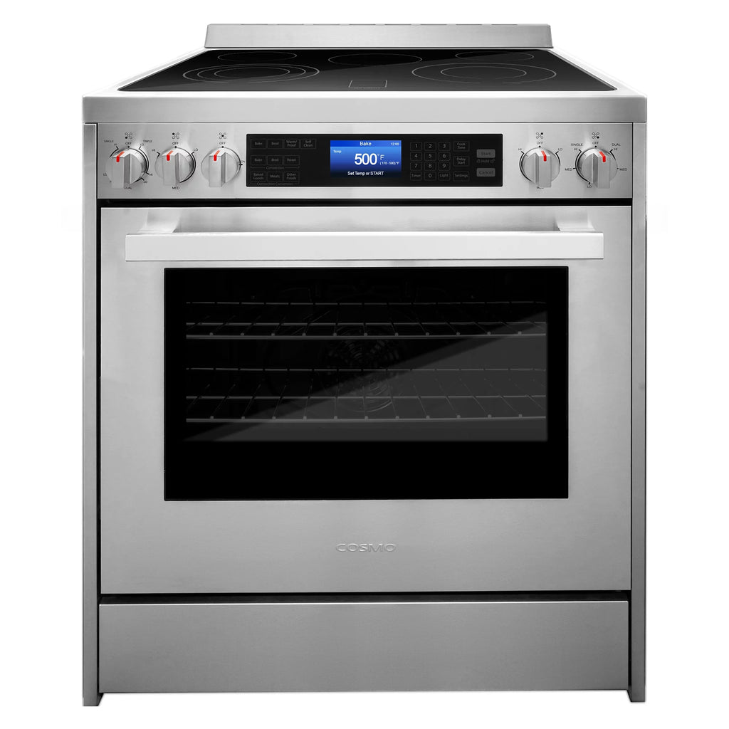 2 Piece Kitchen Appliance Package with 30" Over The Range Microwave & 30" Freestanding Electric Kitchen Stove U401