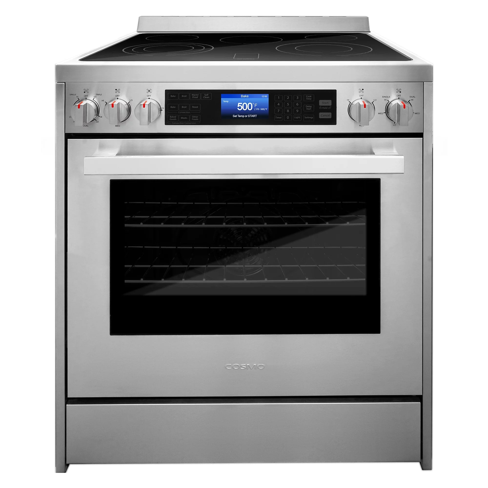 2 Piece Kitchen Appliance Package with 30" Over The Range Microwave & 30" Freestanding Electric Kitchen Stove U401