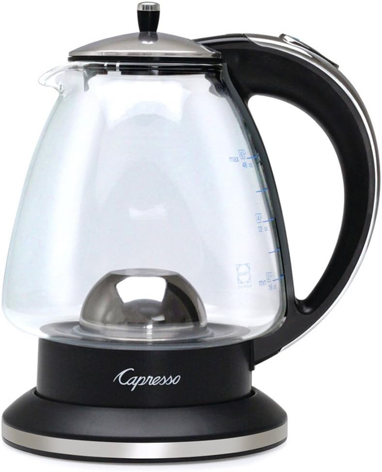 48 oz Black Polished Chrome Rapid-Boil Kettle X8695