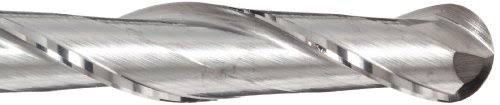 Carbide Ball Nose End Mill Extra Long Reach Uncoated Bright Finish 2 Flutes L825