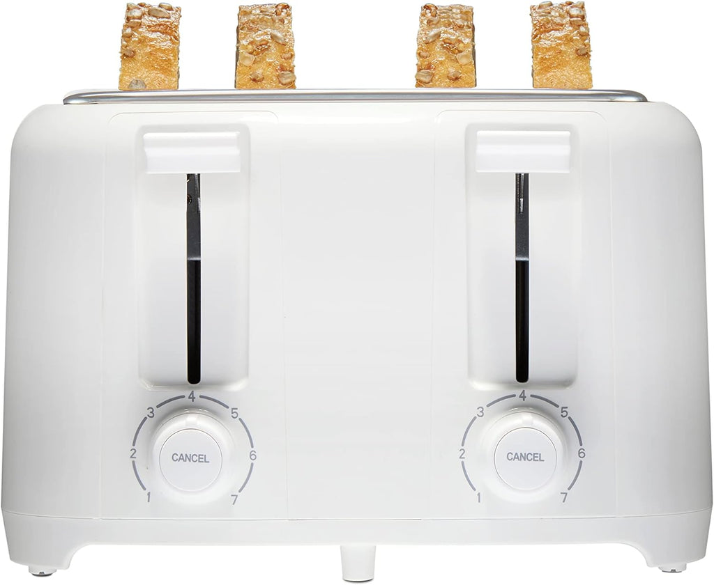 4 Slice Toaster with Extra Wide Slots, White A3486