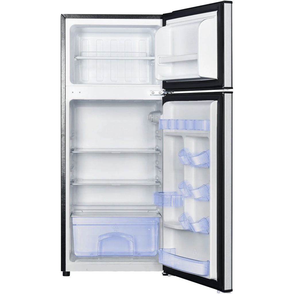4.5-Cu. Ft. Mini Refrigerator with Top-Mount Freezer and Stainless Steel Door B180583