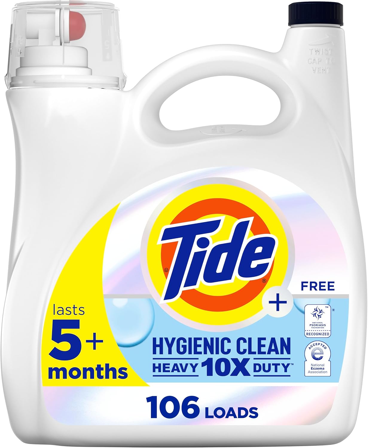 Heavy Duty Unscented Liquid Laundry Detergent, 106 loads, 149 oz W126