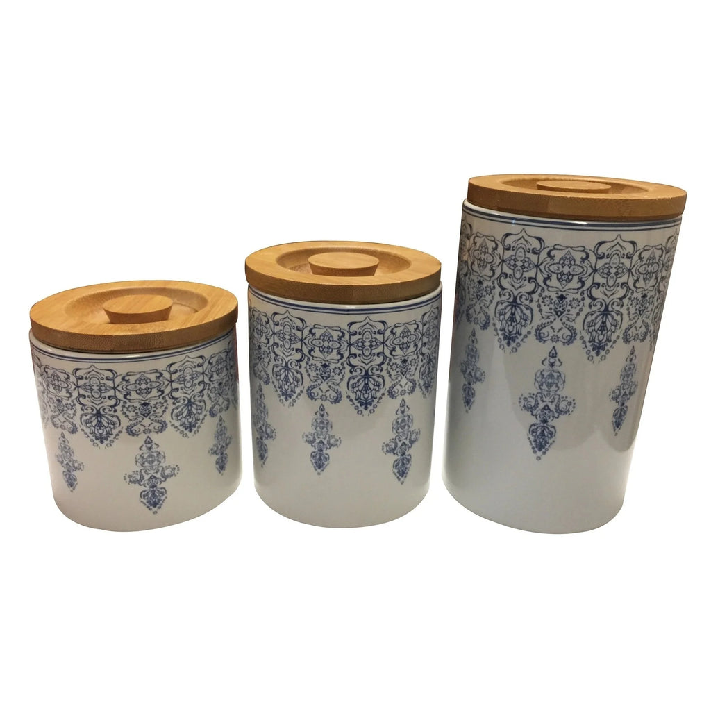 Ceramic Storage Canisters set of 3 T283840