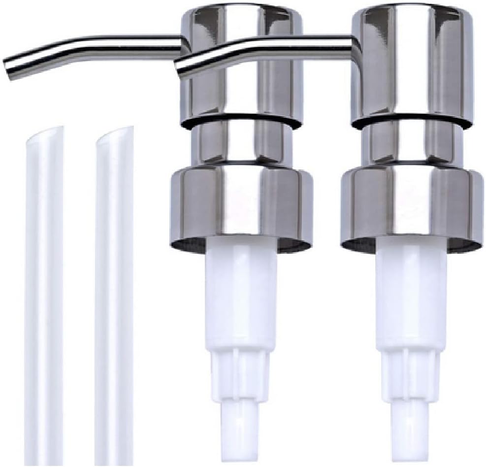 Silver Plastic Soap Dispenser Pump Replacement for 28/400 Neck Size C4578