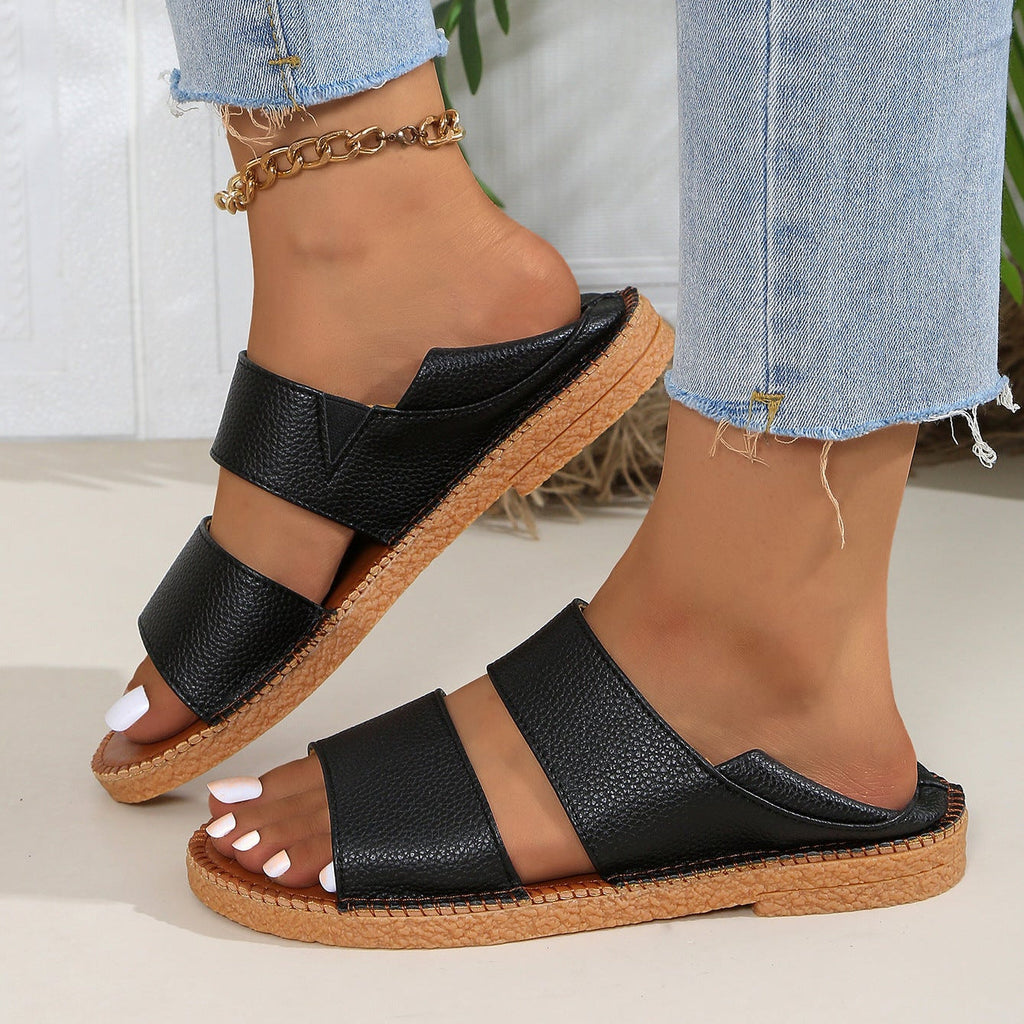 Women's Double Strap Platform Espadrille Sandals Comfortable Summer Shoes