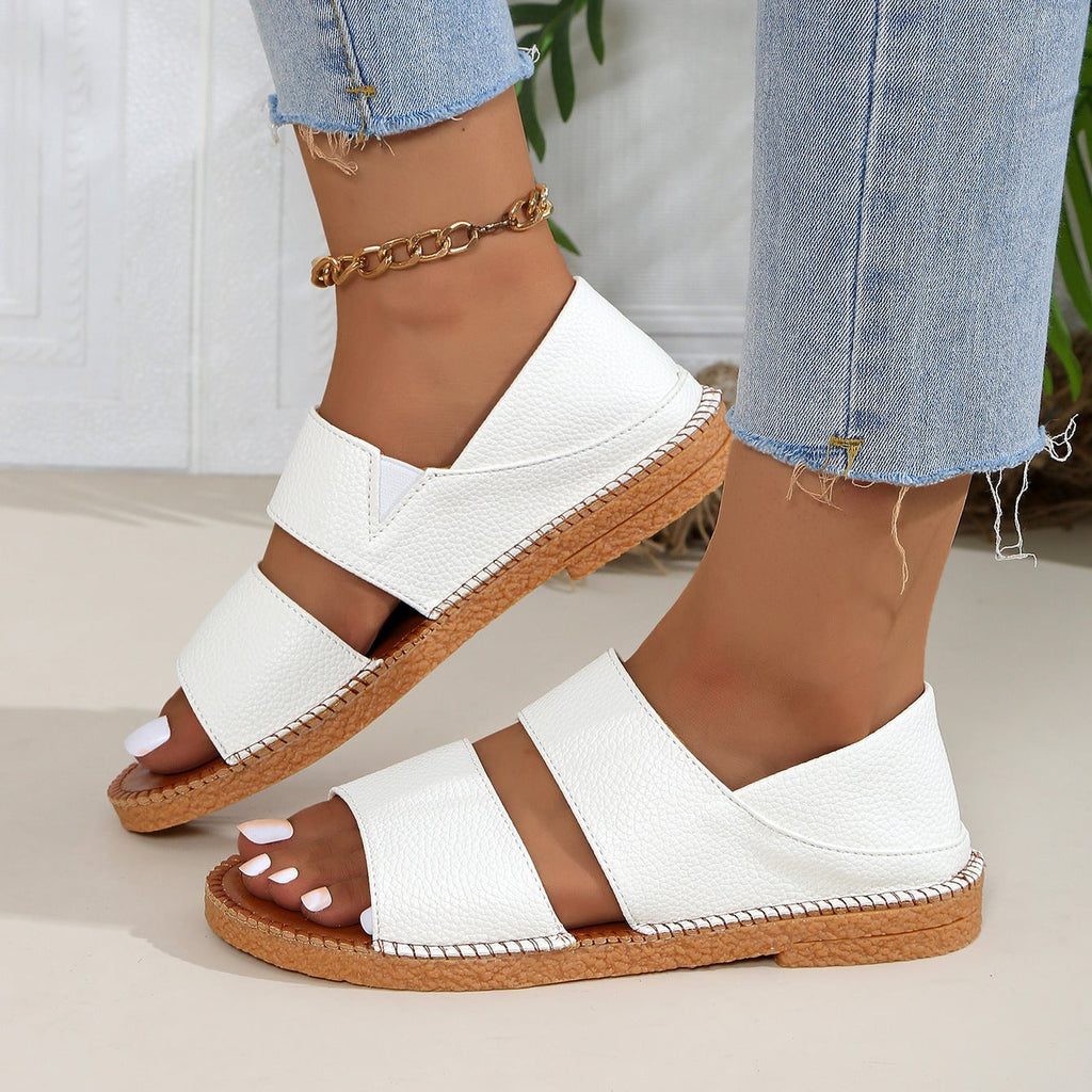 Women's Double Strap Platform Espadrille Sandals Comfortable Summer Shoes