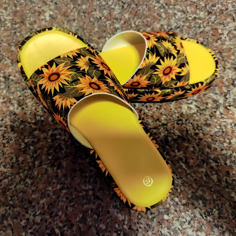 Women's Butterfly Platform Slide Sandals Thick Sole Comfort Slippers