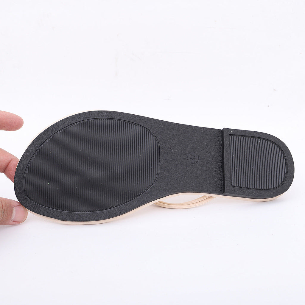 Women's Metallic Gold Disc Thong Flat Sandals – Comfortable Summer Flip Flops