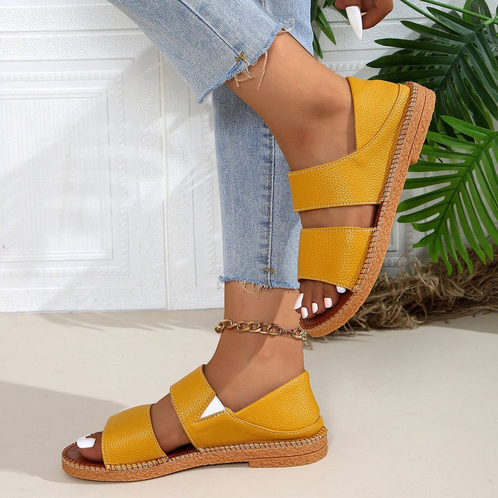 Women's Double Strap Platform Espadrille Sandals Comfortable Summer Shoes