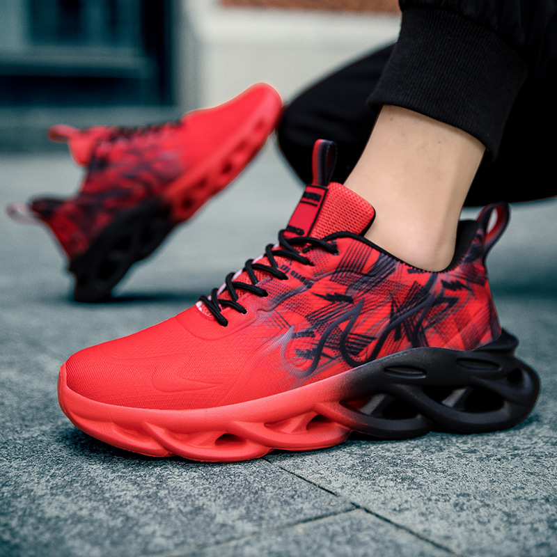 Women Men Breathable Mesh Running Shoes Non Slip Shock Absorbing Athletic Walking Sneakers