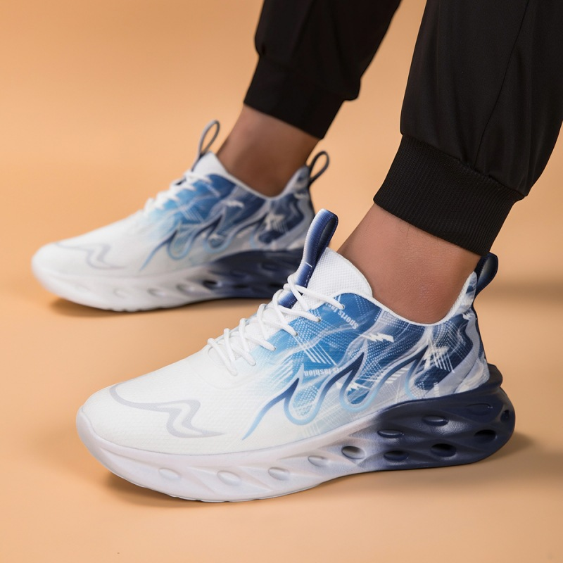 Women Men Breathable Mesh Running Shoes Non Slip Shock Absorbing Athletic Walking Sneakers
