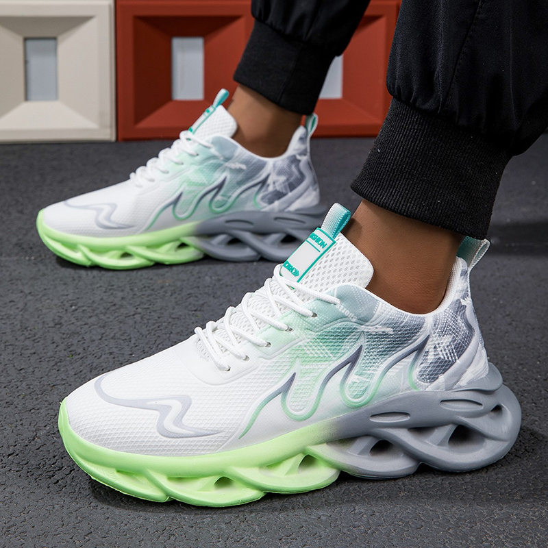 Women Men Breathable Mesh Running Shoes Non Slip Shock Absorbing Athletic Walking Sneakers