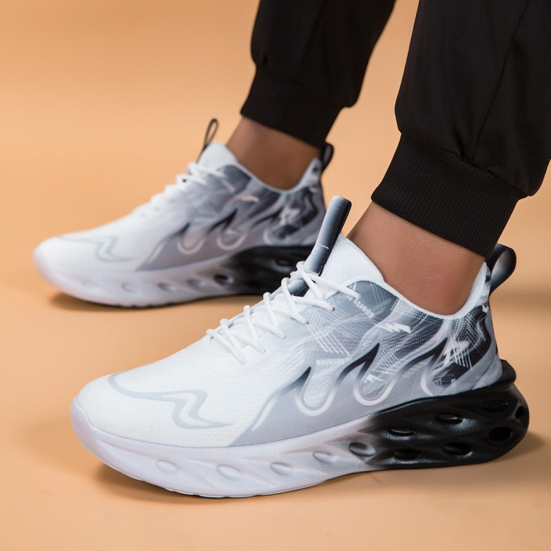 Women Men Breathable Mesh Running Shoes Non Slip Shock Absorbing Athletic Walking Sneakers
